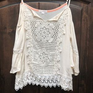 Cream Delicate Top very Boho
